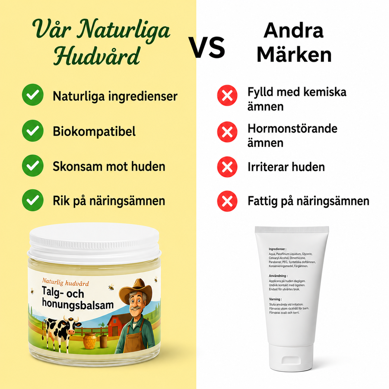 Talg- och honungsbalsam – 60 ml