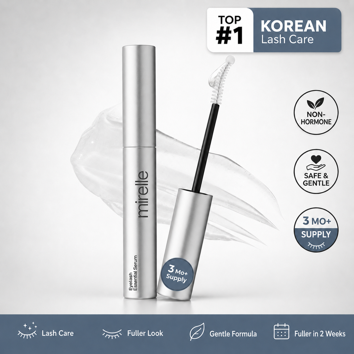 Korean Eyelash Growth Serum -  Thicker Lashes in 2 Weeks
