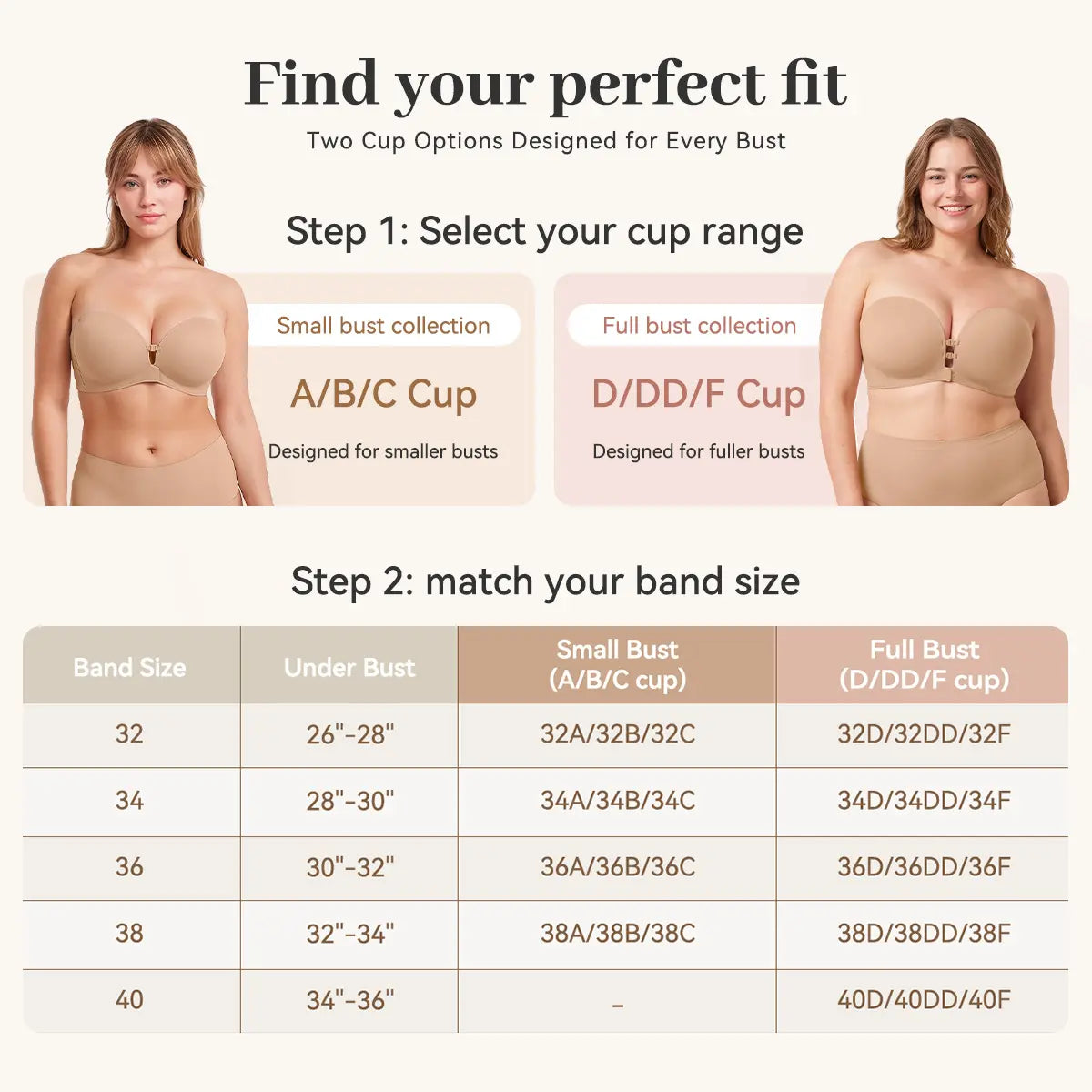 mirelle™ Front-Closure Strapless Push-Up Bra
